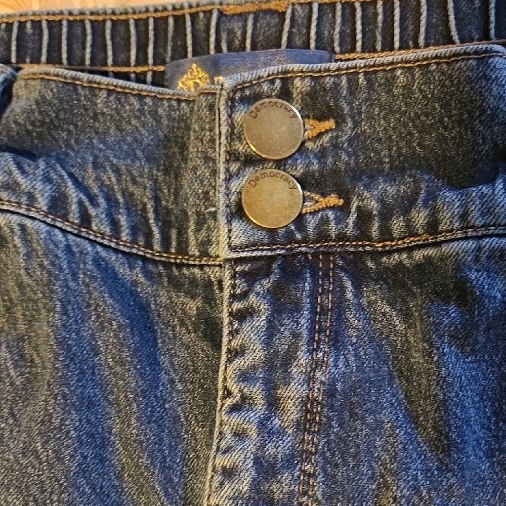 Democracy Wide Leg Blue Jeans Size 16 - Picture 3 of 7